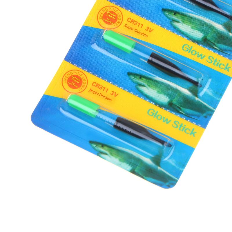 5Pcs Led Luminous Fishing Floating Night Tail Light Glow Color Change Stick Bean Shaped Head Fishing Float Fishing Accessory