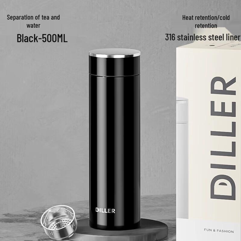 Diller 316L Stainless Steel Insulated Mug with Tea Infuser