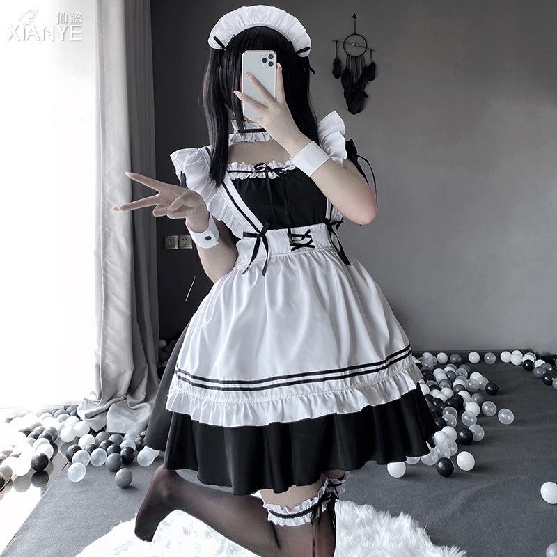 Japanese Lolita Maid Costume Halloween Coplay Anime Clothes Party Stage Performance Clothes Girl