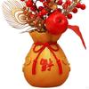 Artificial Flowers Potted Flower Ornaments Decorative Table Centerpieces Year