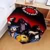 1PC Hot Chili Music Automatic Folding Umbrella 8-Rib Travel Umbrella with Auto Portable Case, Ideal Gift for Birthdays