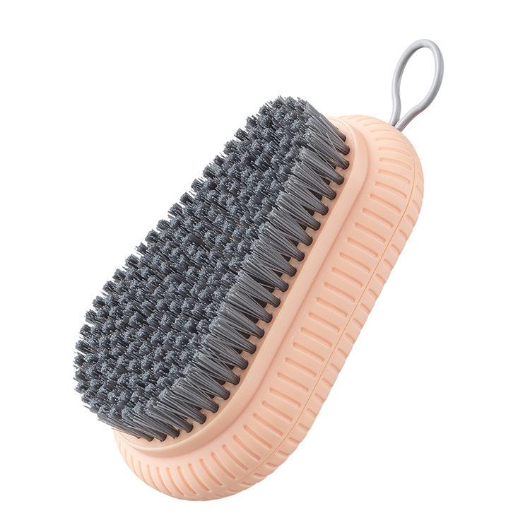 Minimalist Soft Bristle Brush for Cleaning Shoes and Washing Clothes