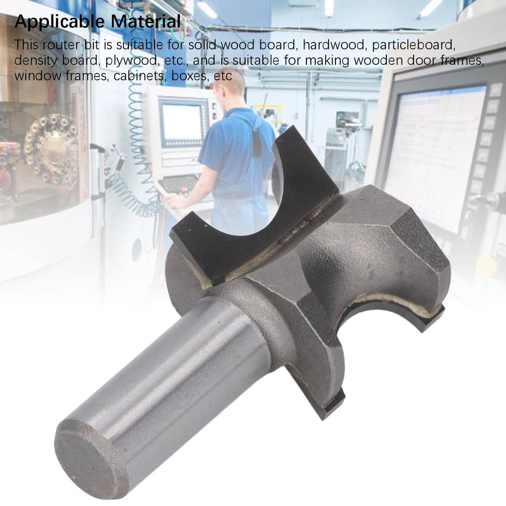 Freza semicirculară cu coadă de 12 inch, bit de tăiere cu rază bullnose pentru profilat și finisat