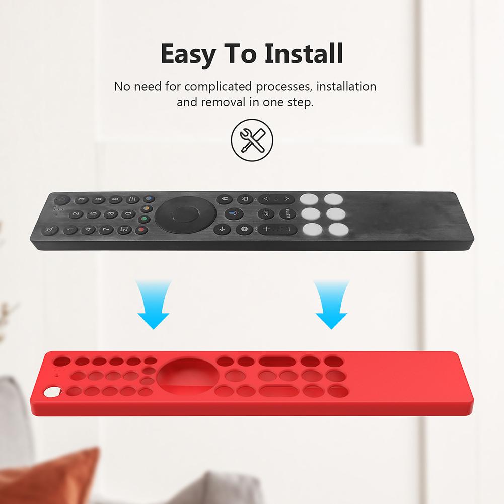 For TCL RC833A Silicone Remote Control Case Anti-Scratch Drop-Proof RC Cover Waterproof Television RC Shell Smart TV Accessories