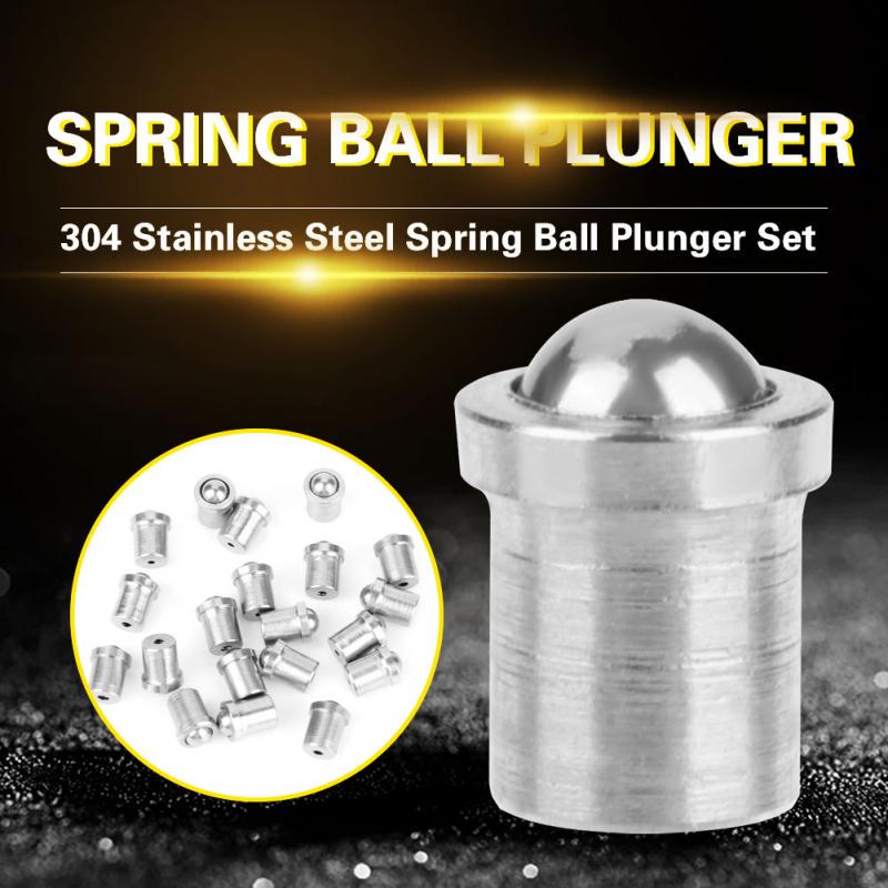 Ball Plunger M1225 10PCS Positioning Bead 120pcs Durable Stainless Steel Steel Ball Plunger jigs Pneumatic Tools Ball Plunger M1225 10PCS Positioning Bead 120pcs Durable Stainless Steel Steel Ball Plunger jigs Pneumatic Tools