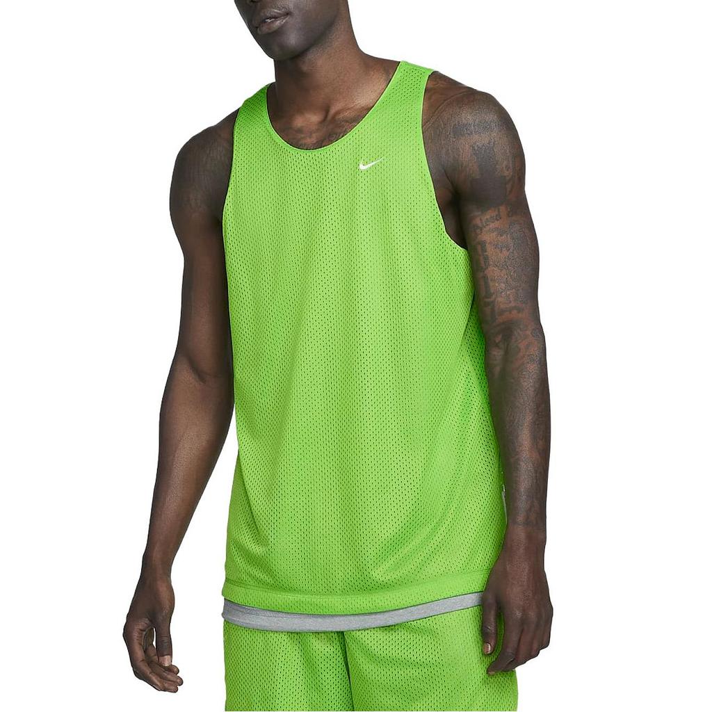 Nike Dri-FIT Standard Issue Solid Color Casual Quick-Dry Reversible Tank Top Men Tops Action-Green DQ5732-313