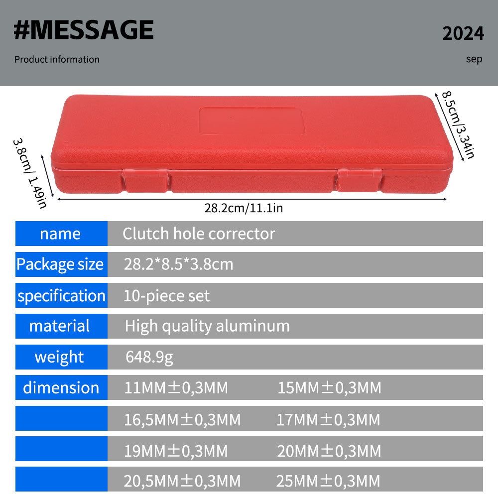 10 PCS Clutch Aligning Tools Kit Universal Clutch Alignment Aligner Car Repair