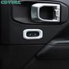 Interior Door Handle Lock Switch Trim For Jeep Wrangler JL JT 2018+ Bright White