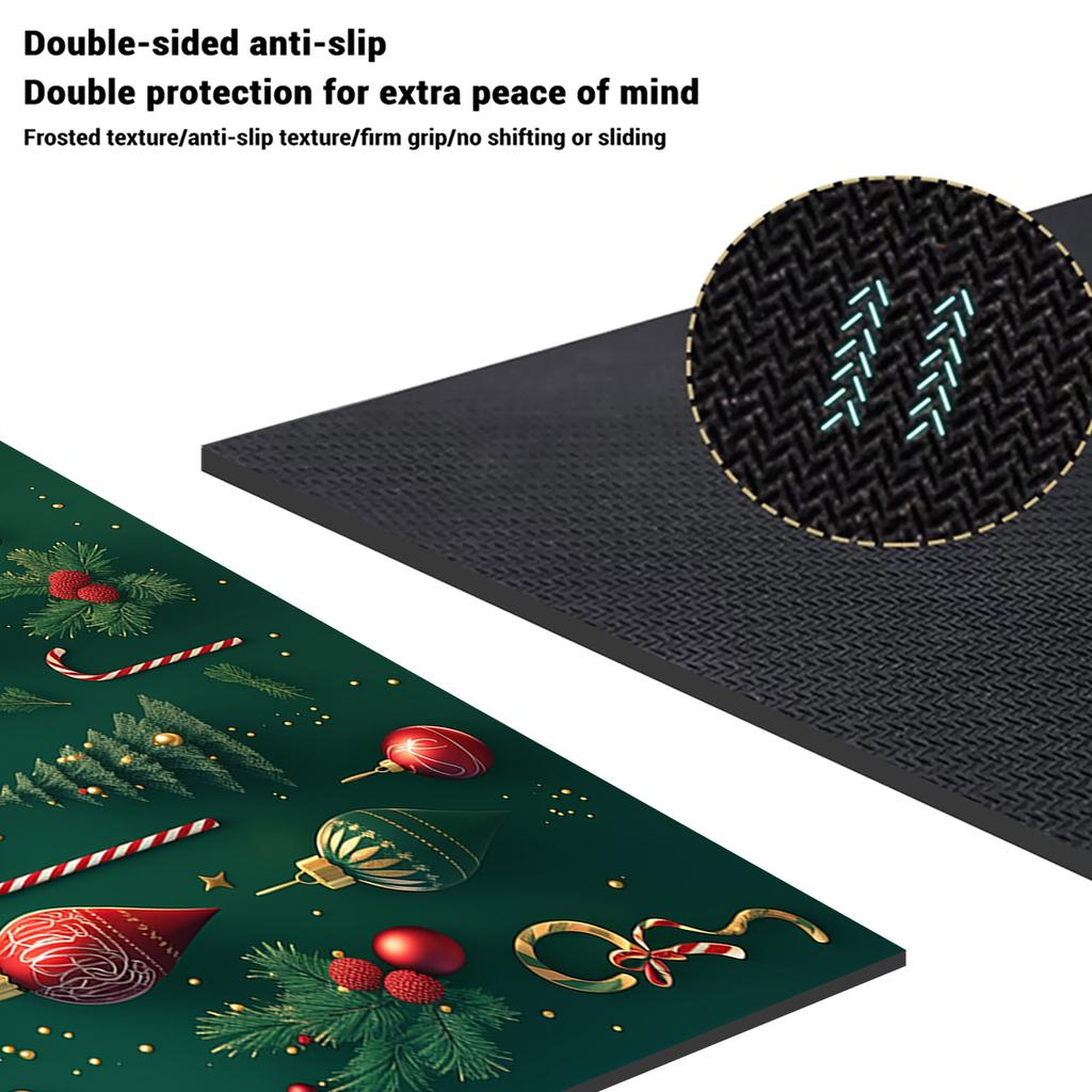 Christmas Diotomite Bathroom Bath Mat Absorbent Foot Mats Non-slip Quick Dry Shower Carpet Rugs Doormat Washable