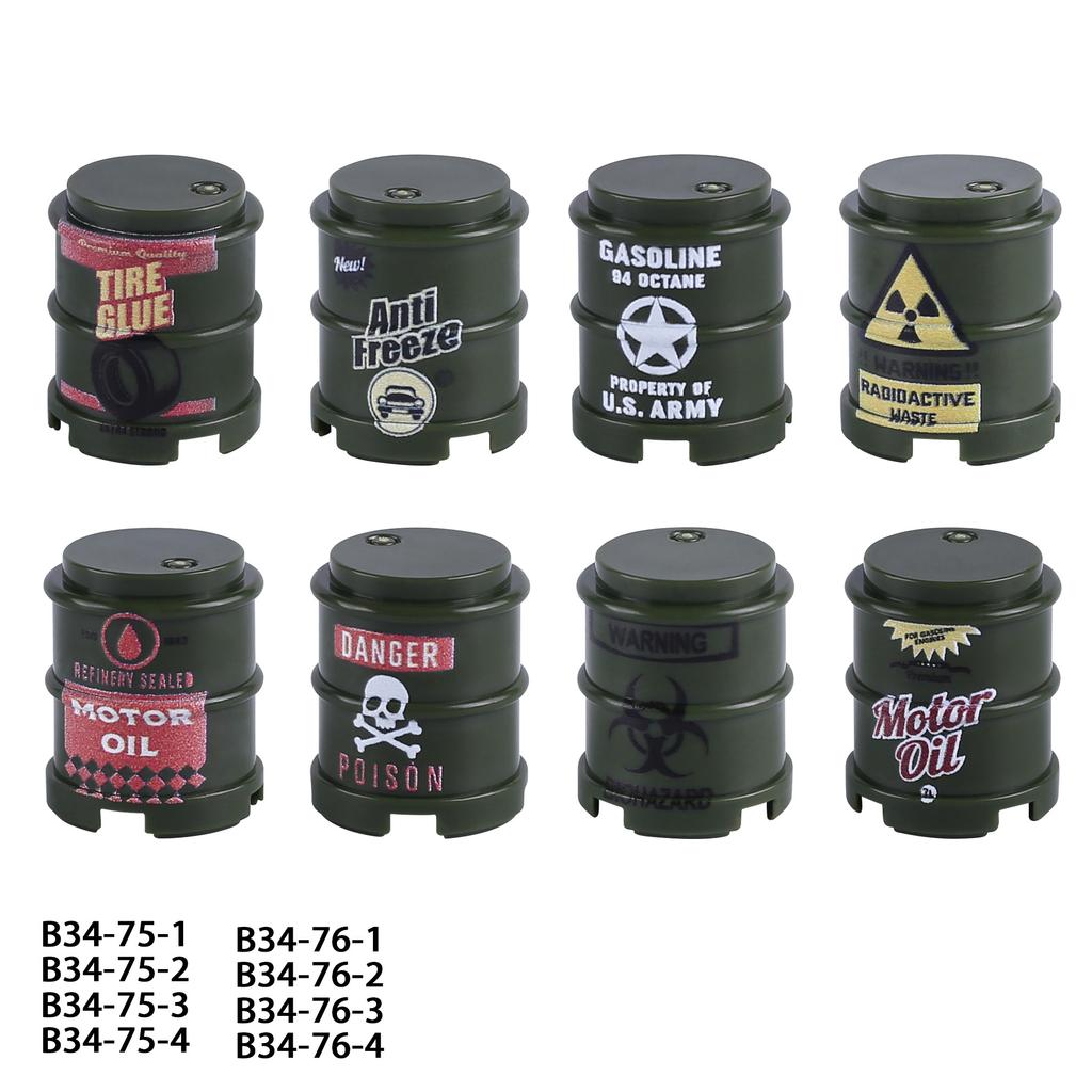 MOC WW2 Military Oil Barrel Weapons Box Building Block Set War Scene Accessories Bullet Motorcycle Sandbag Block Bricks Toys  Playsets