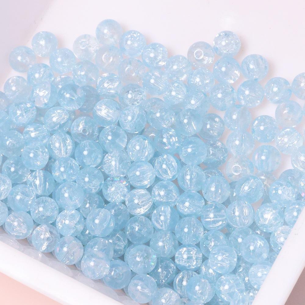 Yori 60 Piecess 10mm Dual Color Glass Loose Beads for Handmade DIY Bracelet Necklace Jewelry Making Supplies Decorative Beads