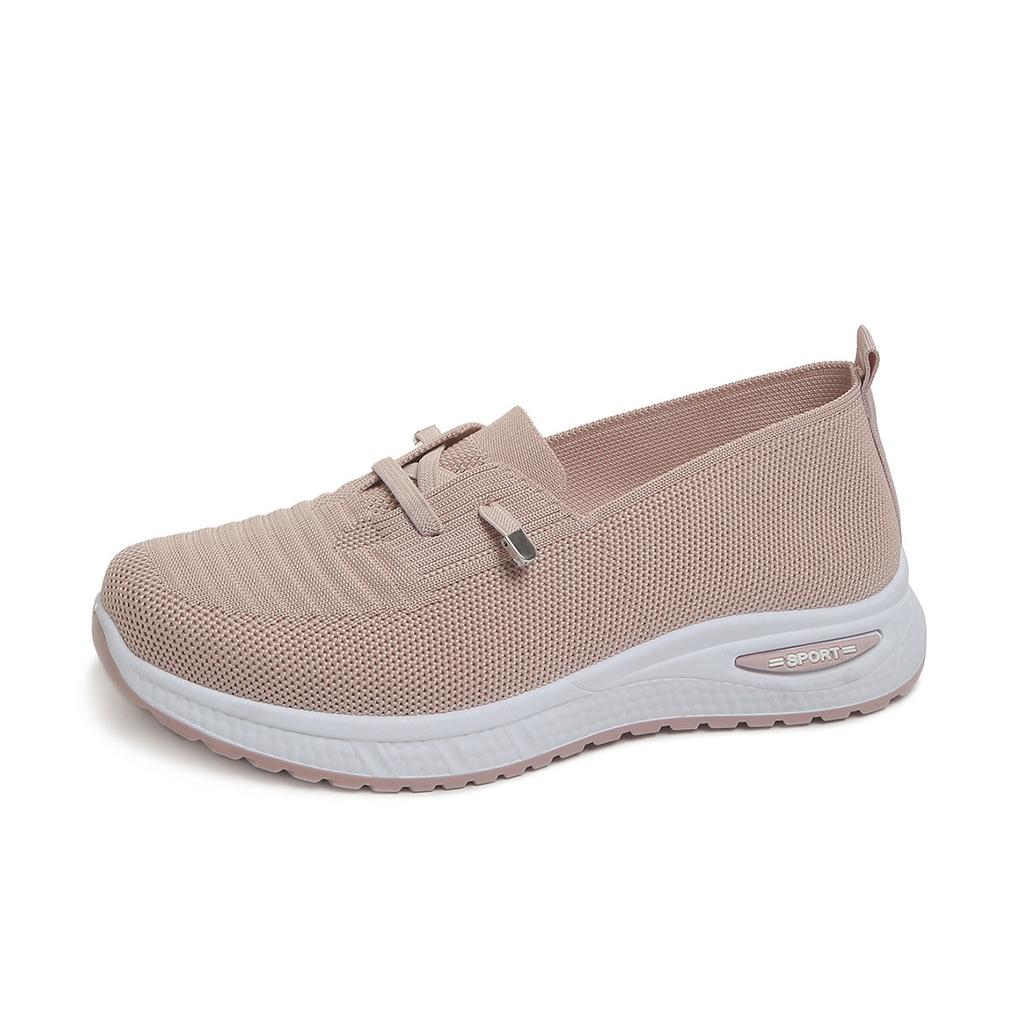 Spring Autumn Ladies Flat Shoes Breathable Mesh Slip-On Casual Sneakers Comfortable Women's Footwear Flat Footwear