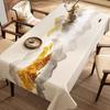 Chinese Landscape Printed Table Cloth High End Chinese Style  Tea Table Cover Cloth Flower Landscape Lint Dustproof Table Mat