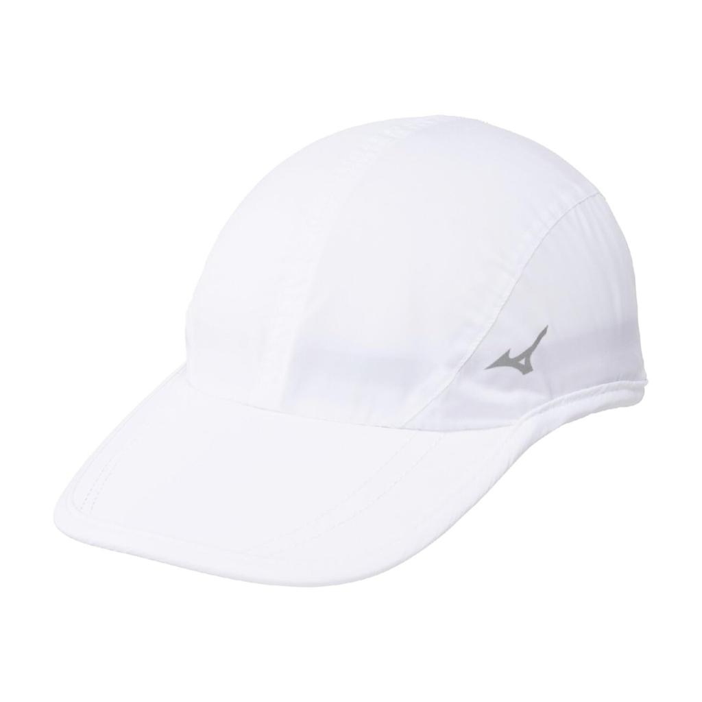 Mizuno J2MW1010 Night Running Cap with Reflective White Water-Repellent Finish,
