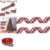 Festive Scottish Plaid Christmas Ribbon 2m Fabric For Classy Holiday Decor