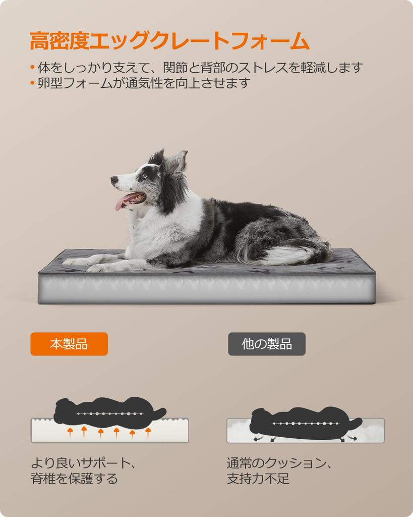 FEANDREA Washable Dog Versatile Pet 105x73x10cm Bed, Summer, Fluffy, Non-Slip, Clean, Bed, (PGW243G01)