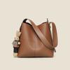 Bucket Bag for Women's New Genuine Leather Women's Bag Autumn and Winter One-shoulder Crossbody Large Capacity Commuting Toy Bag