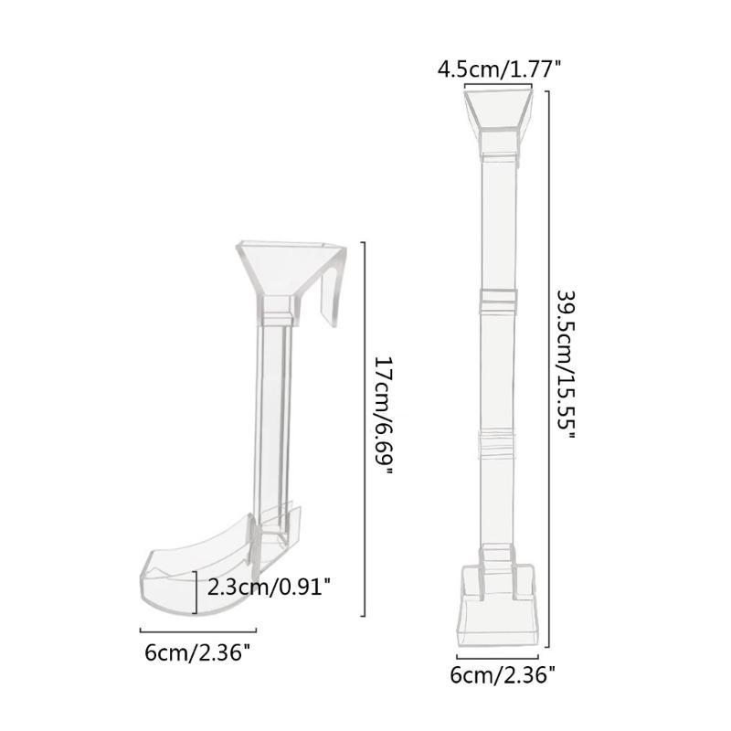 Feeding Tube for FishTank Feeding Tools with Dish Bowl Detachable Frame Transparent Acrylic Crystal Shrimp Pot HX6C