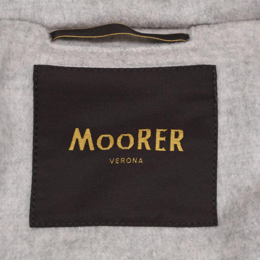 MOORER [Good Condition/domestic Regular] LONGAN-LS9 Wool X Cashmere Chin Strap Double-breasted Down Jacket Coat 40 grayUsed