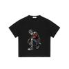 Herr Svart T-shirt med Skelett Hip Hop Dans Grafiskt Tryck Streetwear Casual Wear