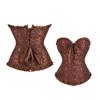 Gotisches Blumendruck-Lift-Up-Damen-Taillenkorsett Breiter Polyestergürtel Damenmode Schlankmachendes Taillenband Verstellbares Korsett