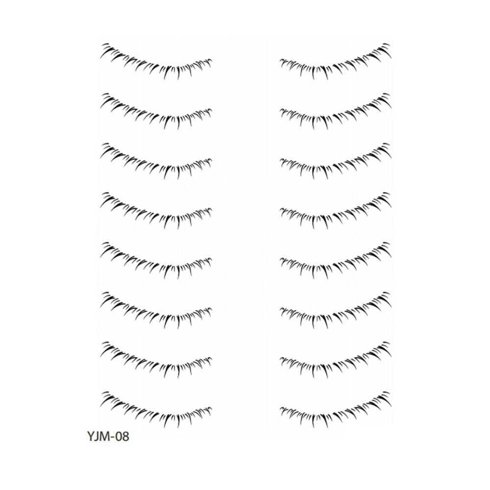 Lower Eyelash Tattoo Long-Lasting Waterproof And Sweatproof Simulation 3D False Eyelash Enlarge Double Under Eye Eyelash Sticker