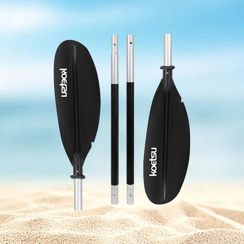 4-Piece Two Way Paddle Adjustable Double-Head Surfpaddle Aluminium Alloy Stand Up Paddleboard Paddles for Canoe Kayaking