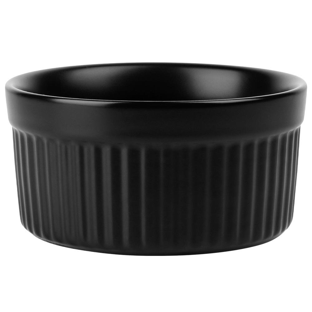Ceramic Baking Bowls Black 260 Ml 12 Pcs.