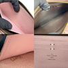 Used LOUIS VUITTON Purse Portefeuille Clemence M61298 Monogram Rose Valerie Brown Zip Around