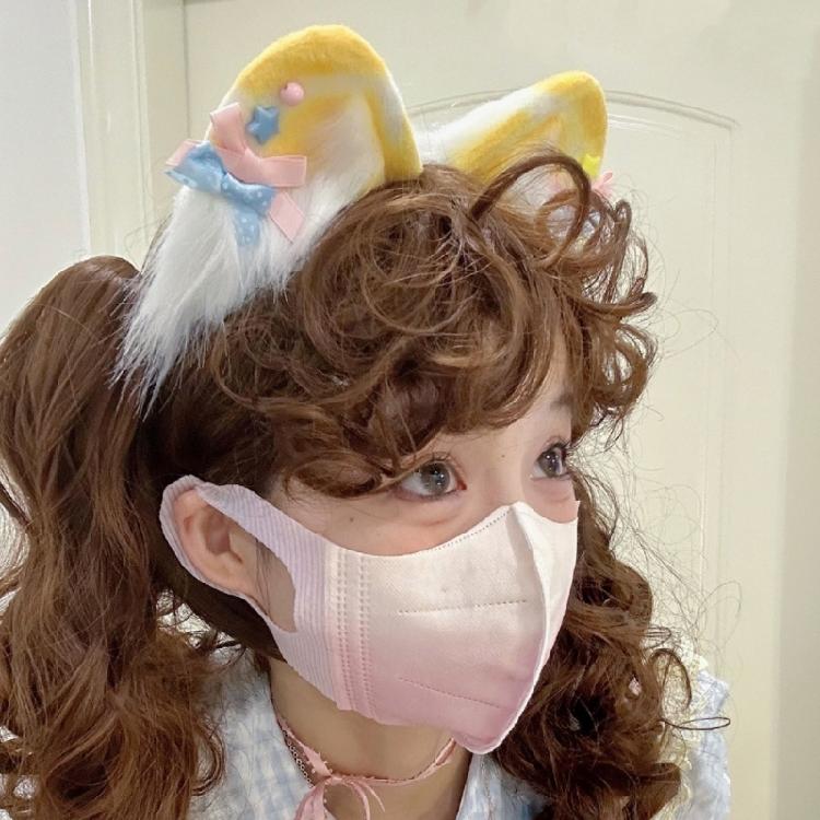 Handmade Fun Cosplay Headpiece Wolf-Ears Halloween Party Role Play Headband