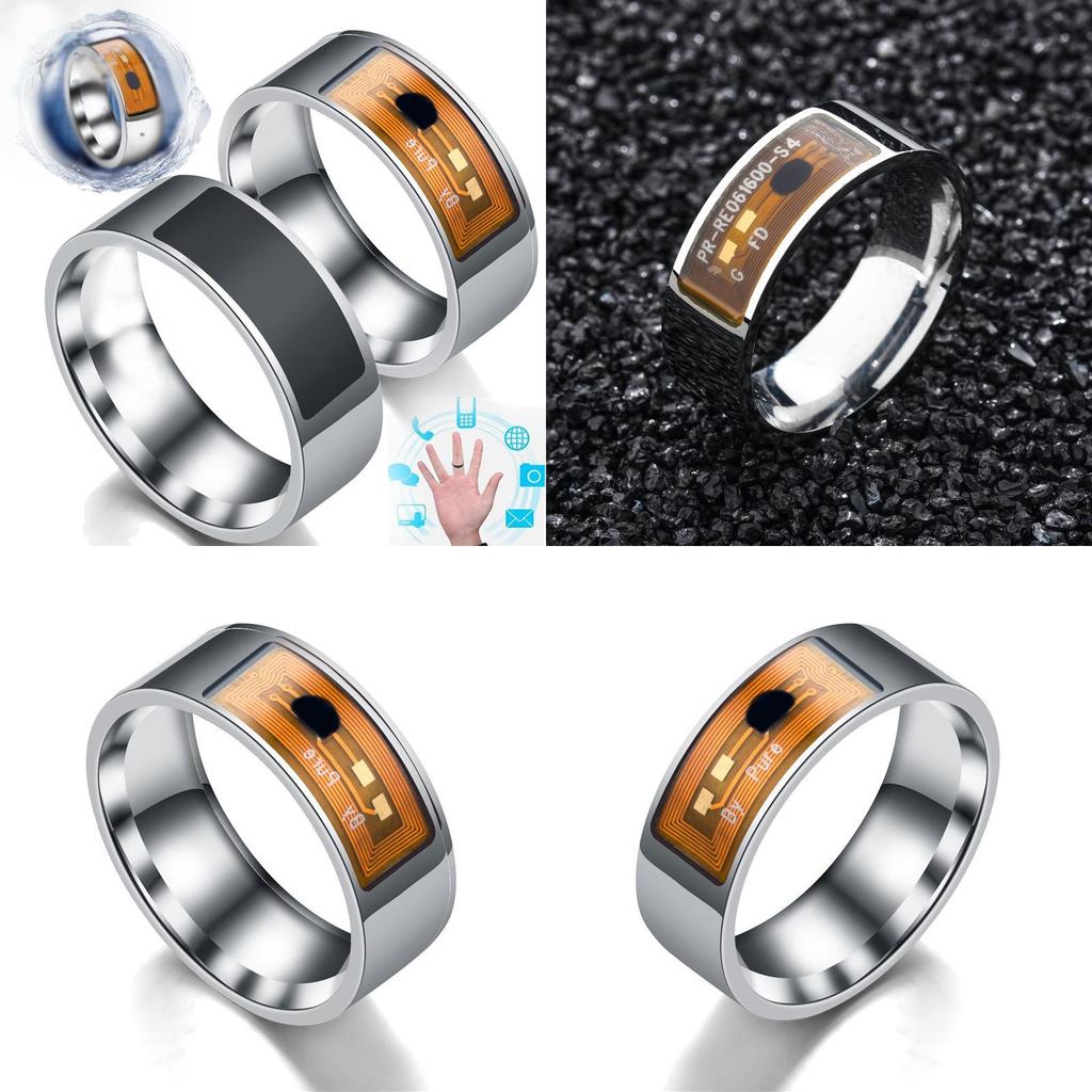 NFC Smart Ring Edelstahl Tragbarer Schmuck für Männer und Frauen