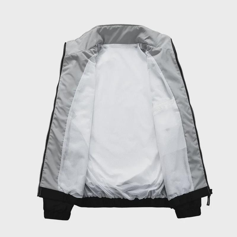 Men's Color Block Casual Sports Jacket - Versatile Spring & Autumn Coat