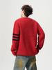 Men's Trendy Solid Color Round Neck Knitted Sweater - Autumn/Winter Casual Long Sleeve Korean Style Base Layer