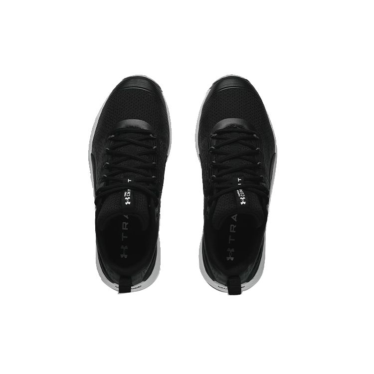Under Armour Men's Charged Commit TR 3 Training Shoes Black White 3023703-001