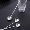 Stainless Steel Long Handle Stir Spoon Designed For Effortless Mixing In Cocktails And Teas