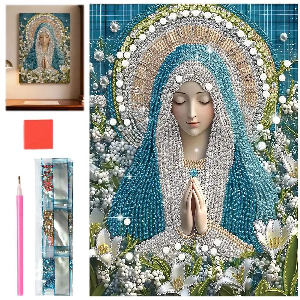 5D Diamond Art Painting Kits For Adults,religious Themes Special Shape Crystal Diamond Partial HandmadeKits For Home Decor R9U4