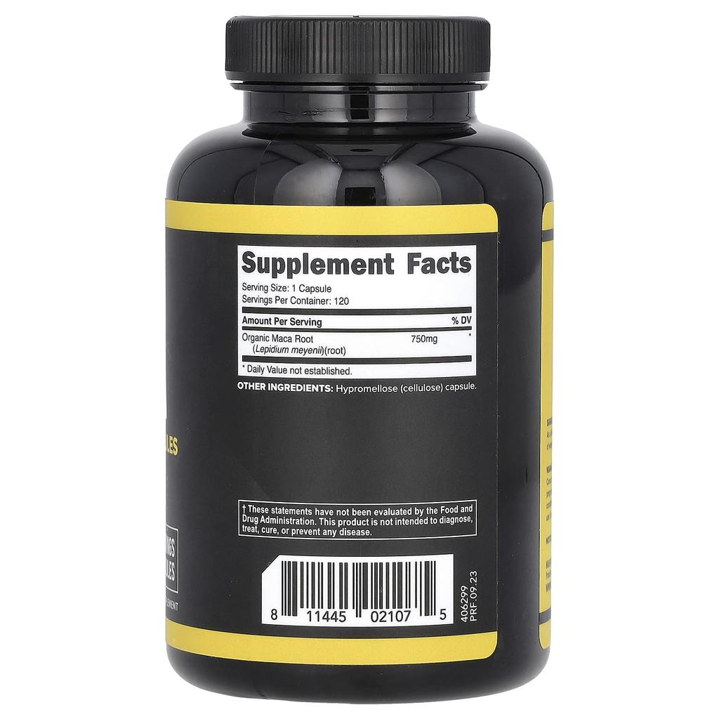 Maca Root, 750Mg, 120 Capsules