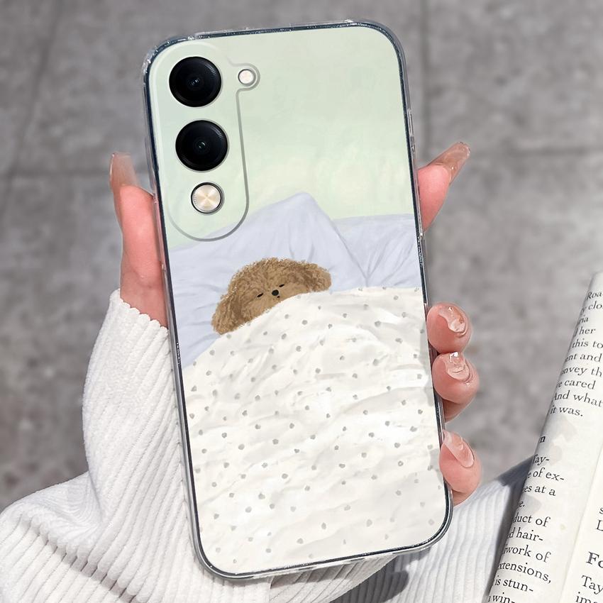 Fashion Casing For Vivo Y04 Y02 Y02a Y02s Y400 Pro X200 Ultra X200s Phone Case Lovely Cat Panda Shell Transparent TPU Soft Silicone Shockproof Housing