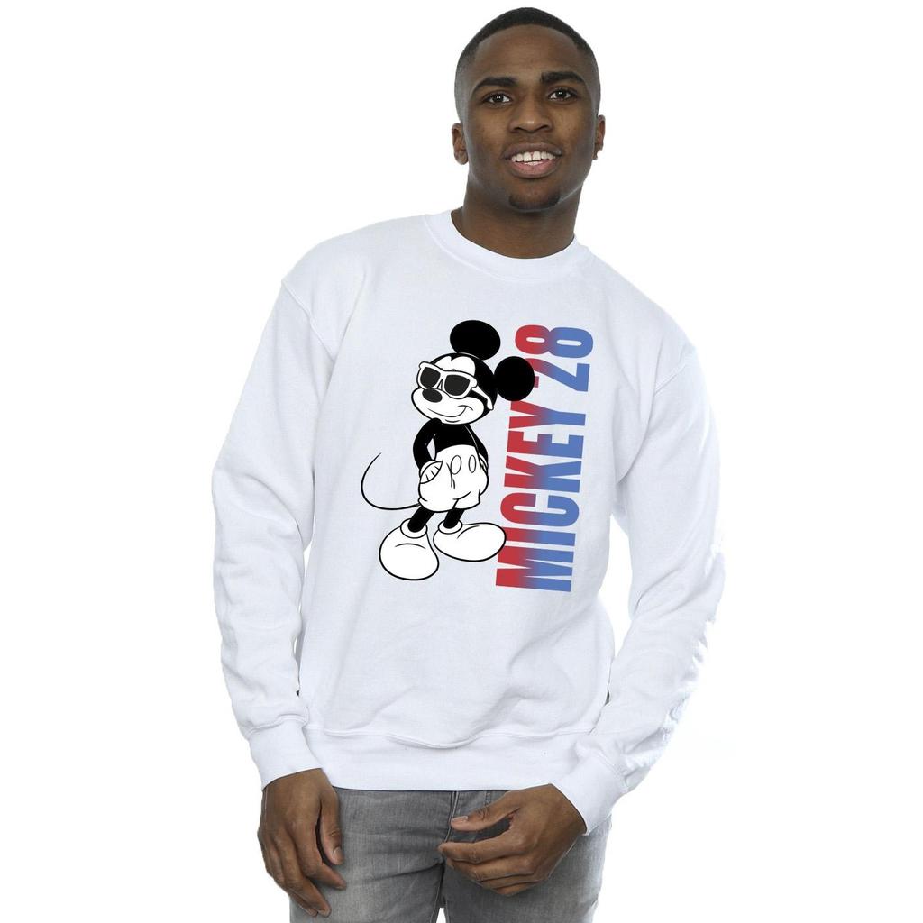 Disney Mens Mickey Mouse Gradient Sweatshirt