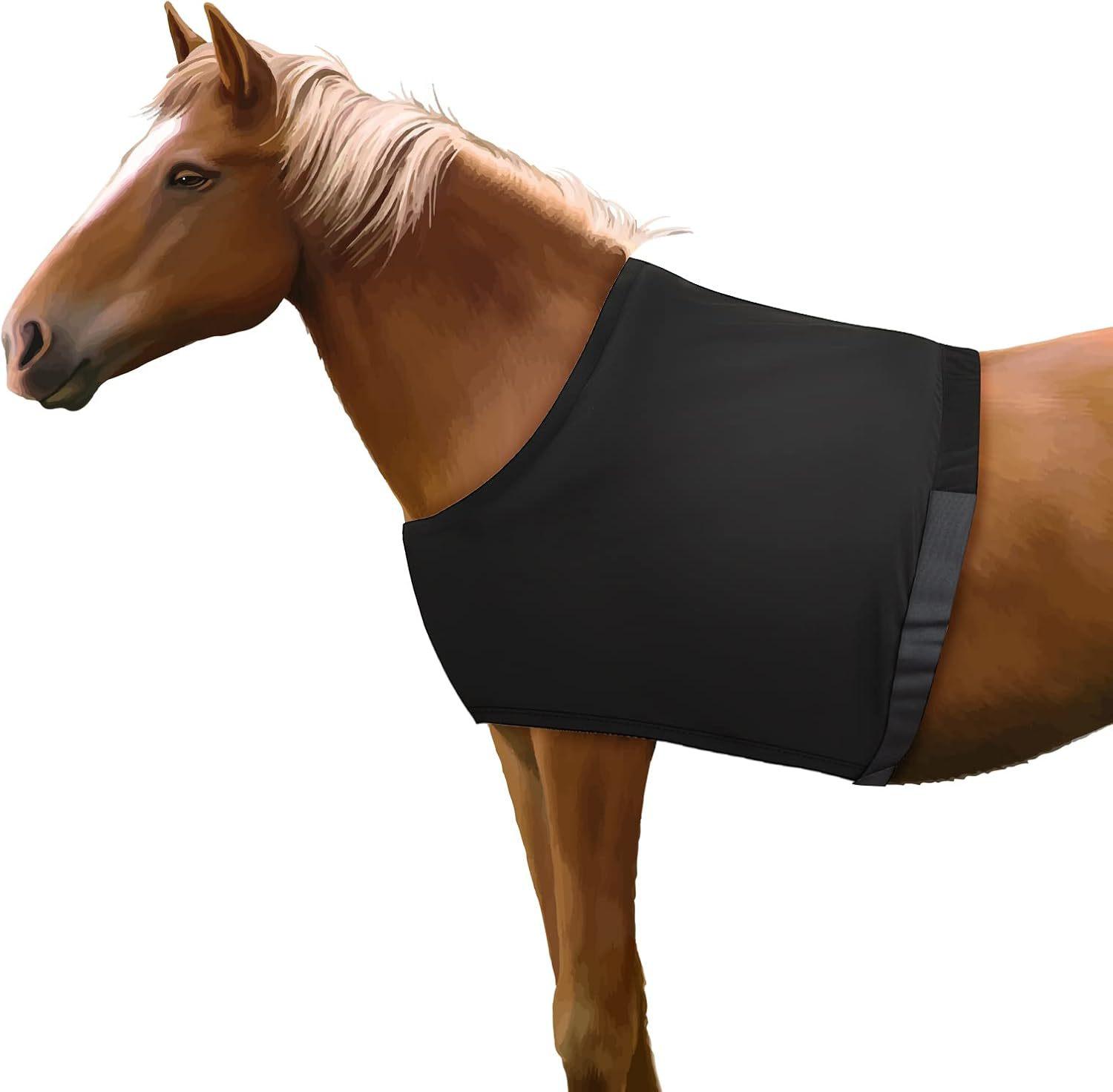 

New Horse Vest, Horse Shoulder Guard, Horse Clothing, Anti-Friction Injury Lining, Breathable Horse Chest Protective Clothing, Anti-Friction Horse Bib One size fits all чёрный