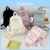 Color Solid Student Schoolbag Large Capacity Backpack Outdoor Leisure Bag Travel