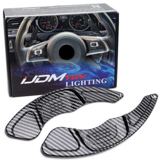 Twill-Weave Carbon Large Steering Wheel Paddle Shift For VW MK7 Golf/GTI Jetta