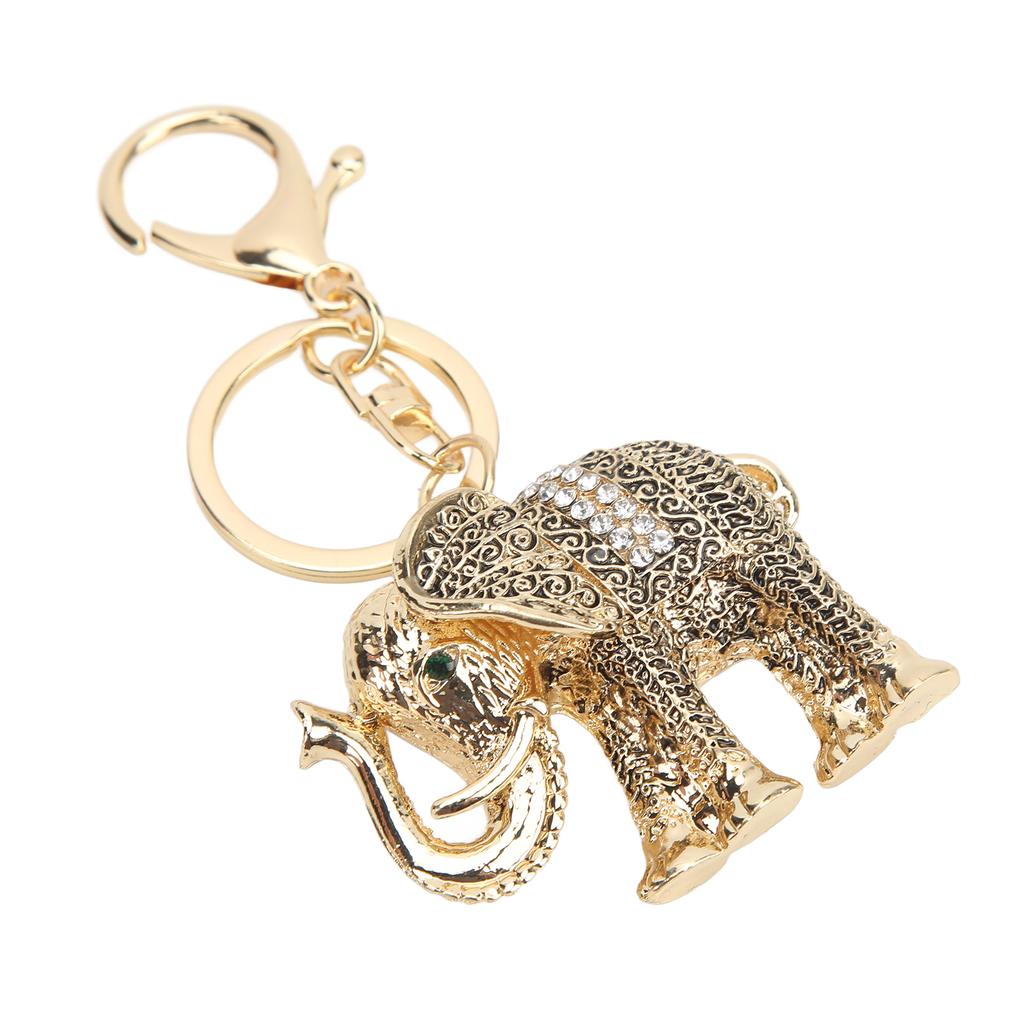 Elephant Keychain Electroplate Retro Keychain Good Luck Environmental Friendly Elephant Key Chain Cute Keychain for Birthday