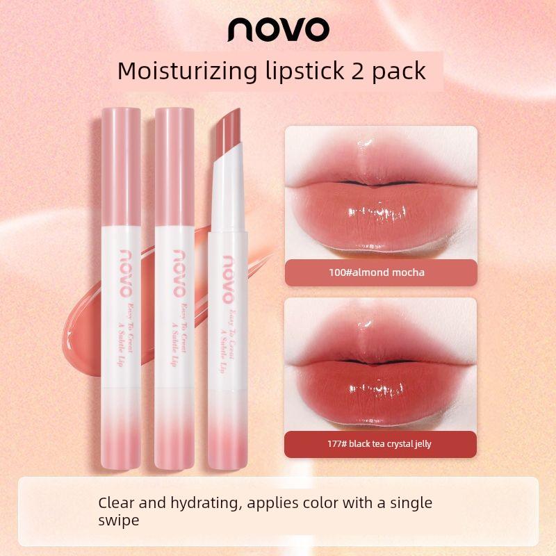 Nude Color Lipstick Stick, Lip Gloss for Women, Non-Fading, Non-Stick Cup, Low Saturation for Autumn and Winter, Natural Makeup, Niche Brand