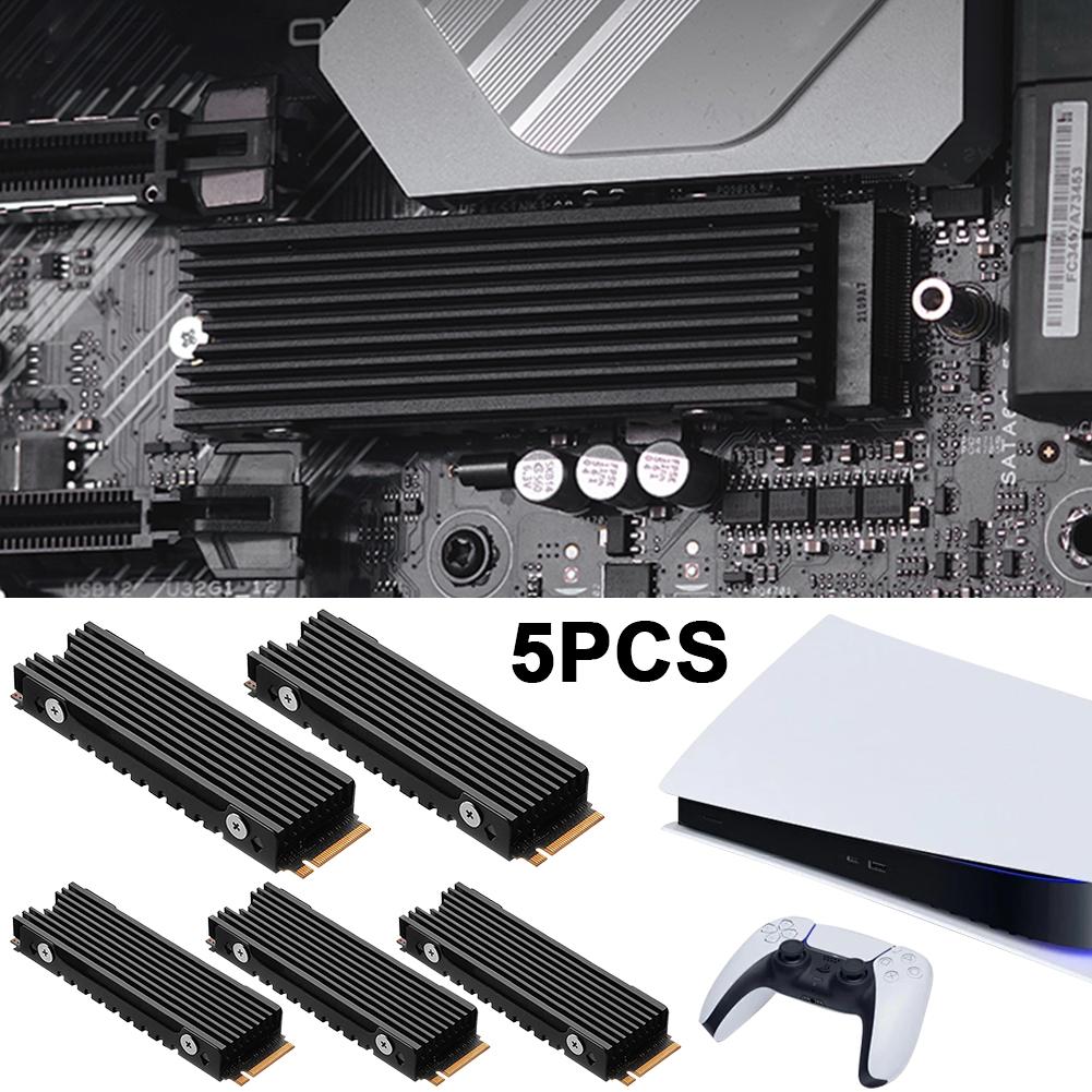 

M.2 2280 радиатор из алюминиевого сплава SSD кулер для игровой консоли PS5 (черный) К