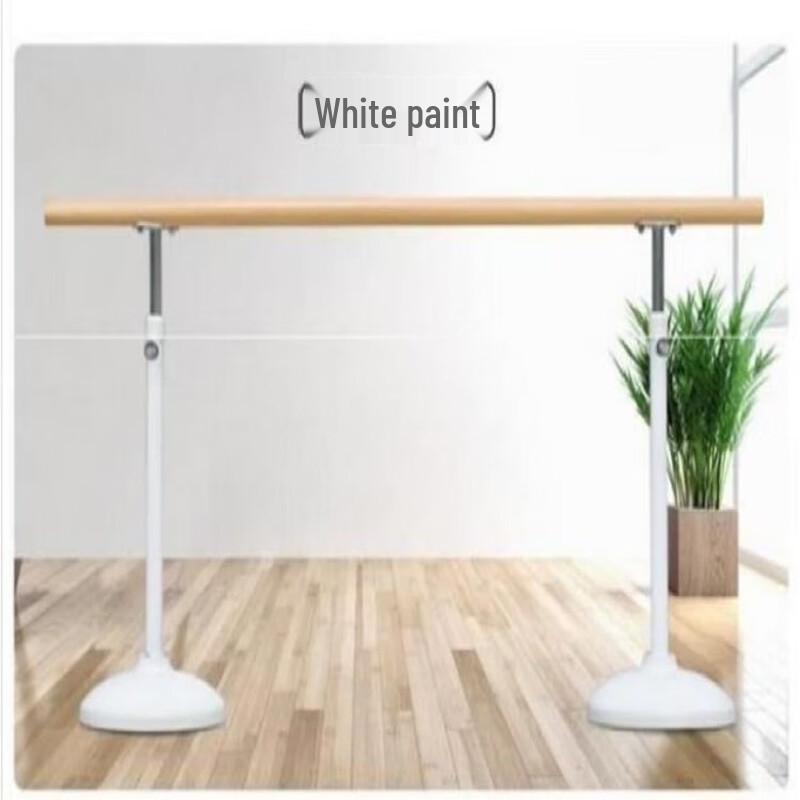 WEZHO Adjustable Pine Wood Mobile Dance Barre