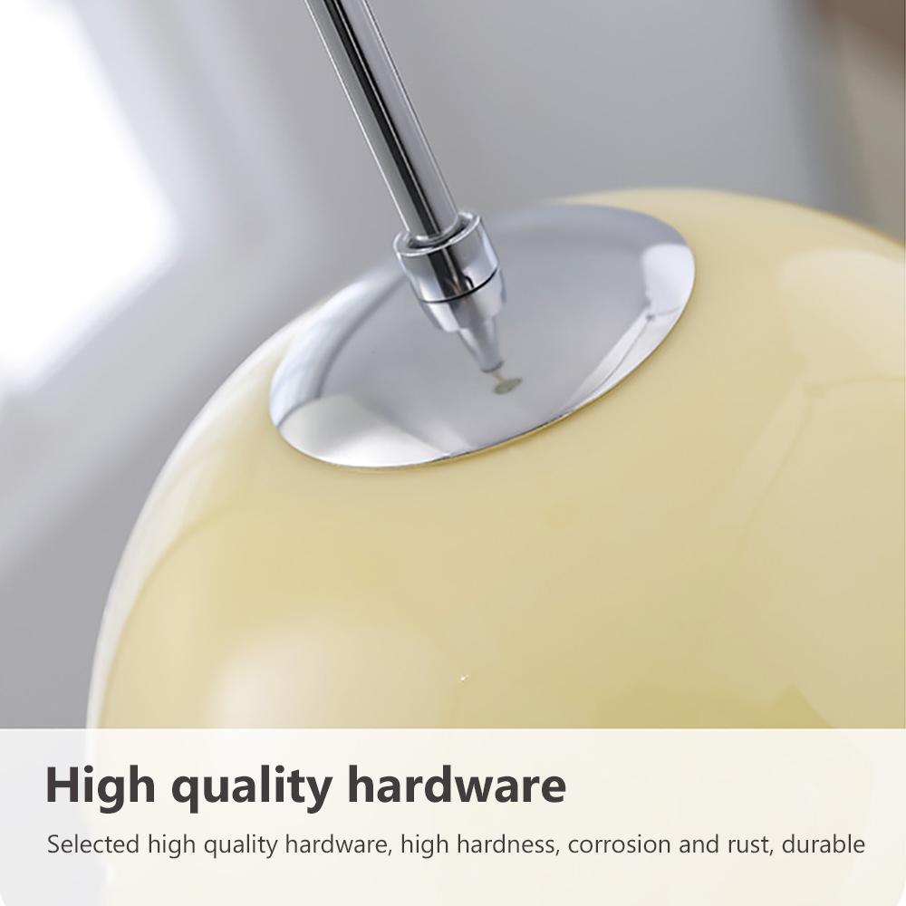 LED Medieval Glass Pendant Light Minimalist Cream Pumpkin Hanging Lamps For Bedroom Living Rooms Study Cafe Illumination Luminai