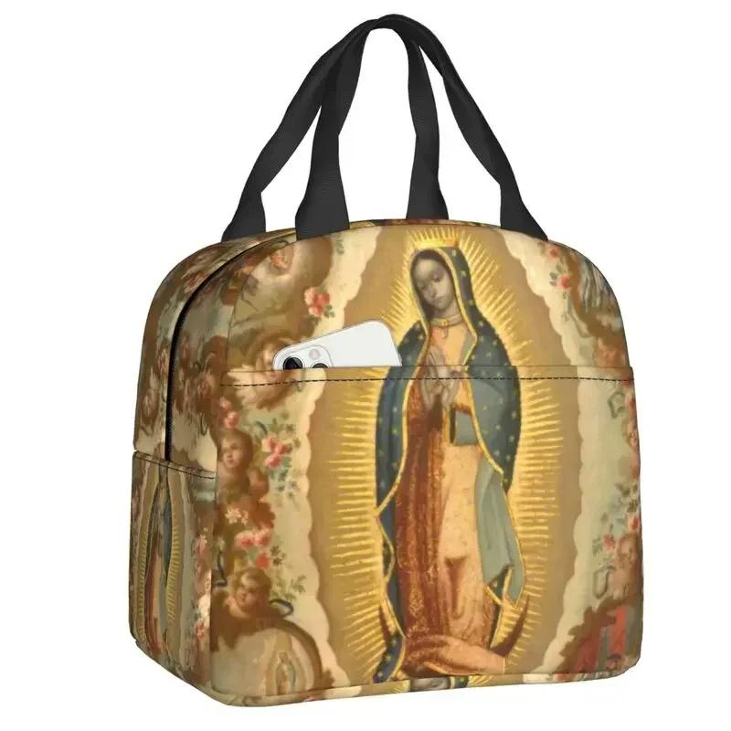 Virgin Mary Insulated Lunch Box for Women Warm Cooler Thermal Bag Work School Food Picnic Container Tote
