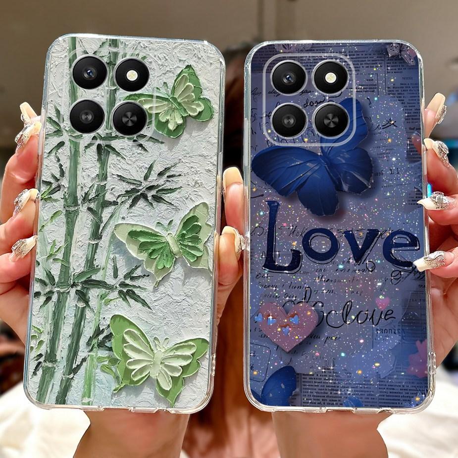 For Honor 400 Smart 5G Case LGN-NX1 Cute Cat Painted Cover Soft Silicone Case For Honor X7d 4G HonorX7d 5G Honor400 Smart Bumper