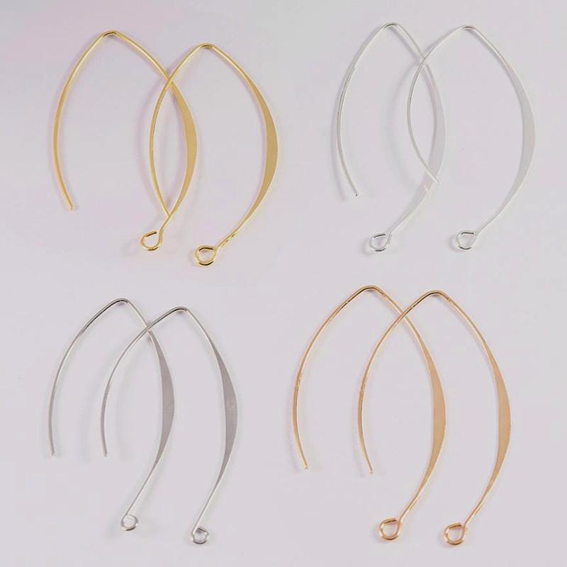 10-20pcs V-shaped Earring French Earring Hooks Findings Ear Wire Settings Base Settings For Jewelry Making Earrings Accessories